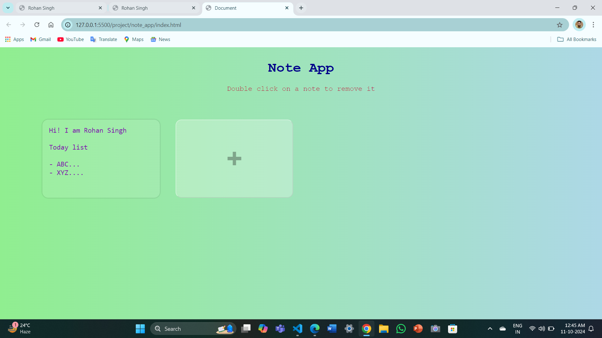 Note App
