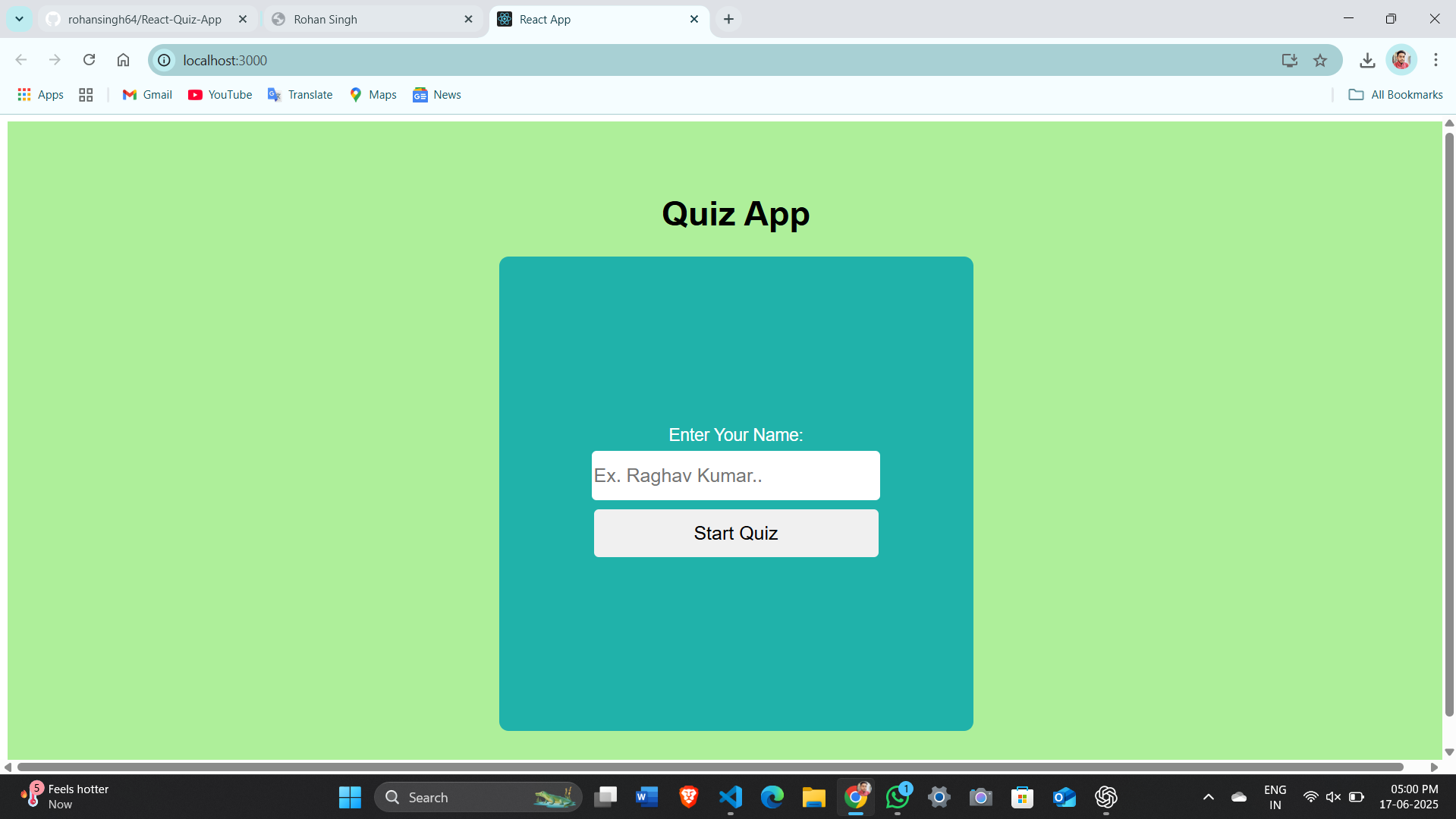 React Quiz App